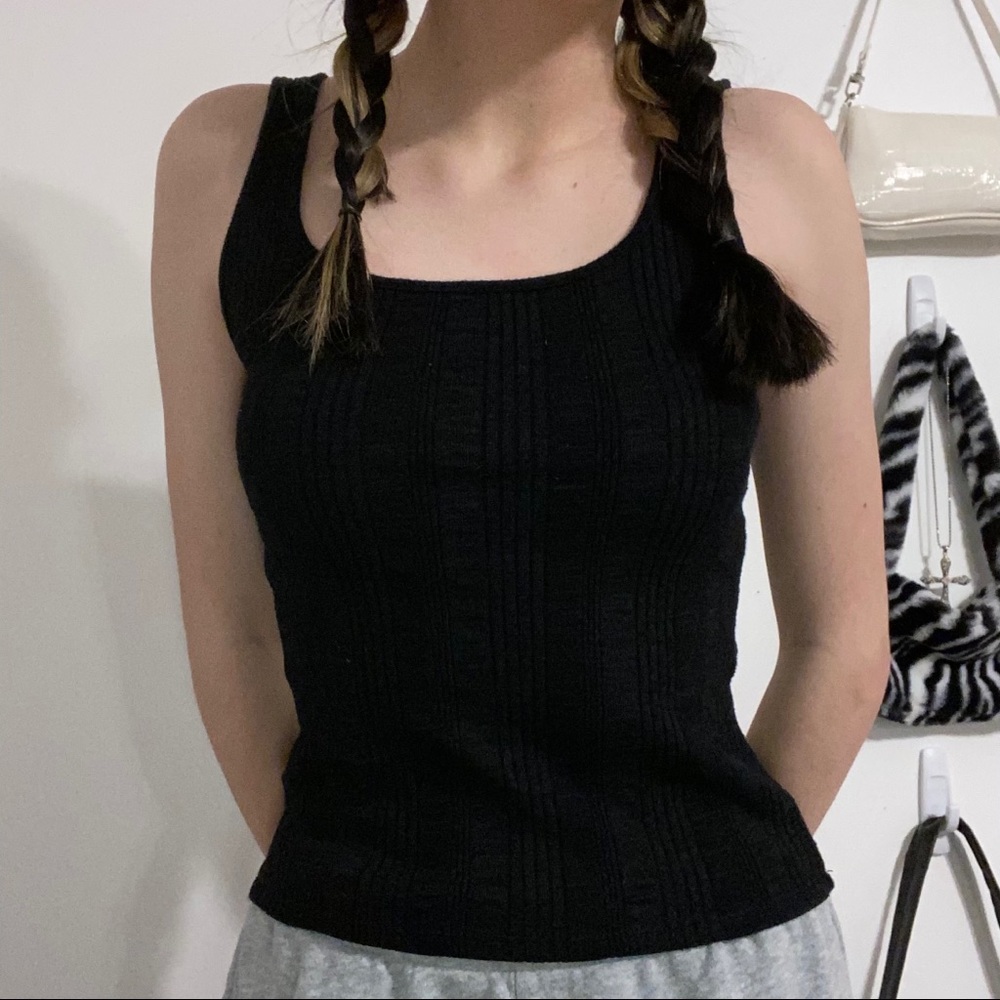 🖤AMERICAN EAGLE BLACK RIBBED TANK TOP🖤